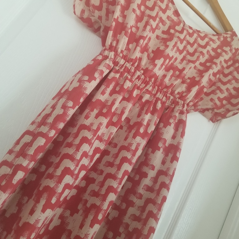 Red dress.
